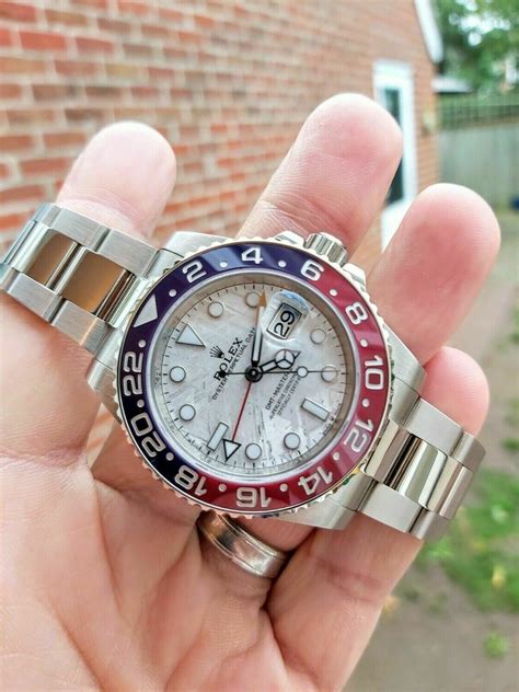 rolex merteorite dial|rolex gmt meteorite retail price.